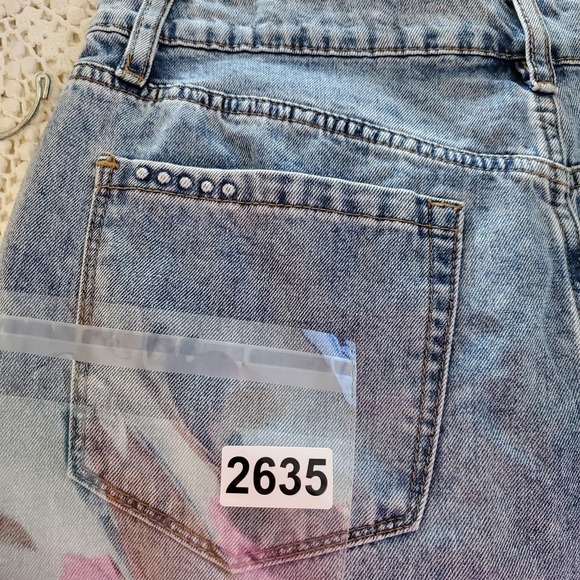 BLANK NYC Maxi Denim Skirt Women 28 Pockets Slit Cotton Blue Boho Festival Gypsy - Picture 11 of 11